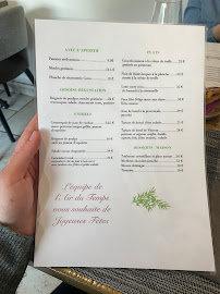 Menu / carte de Restaurant l'Air du Temps à Aubagne
