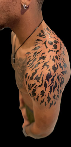 Explore tennis tattoo ideas, creative tattoo ideas in Weatherford, available at Weatherford Tattoo Co.