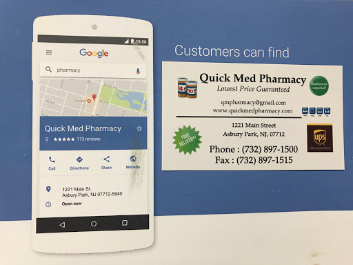 Pharmacy «Quick Med Pharmacy», reviews and photos, 1221 Main St, Asbury Park, NJ 07712, USA
