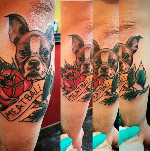 Explore pistol tattoo ideas, creative tattoo ideas in Taylor, available at Babydolls Tattoos