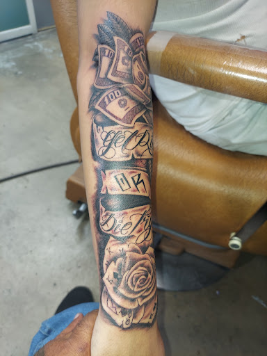 Find mens skull tattoo ideas for your next unique tattoo in Odessa at Little Dragon Tattoos Studio