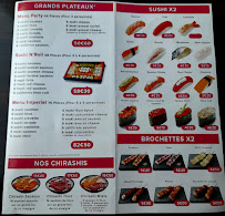 Carte du Dream Sushi à Aubervilliers