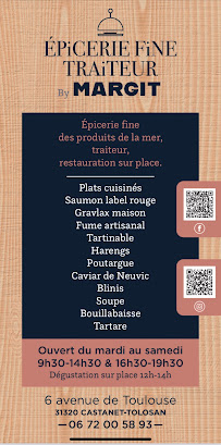 Menu / carte de BY MARGIT à Castanet-Tolosan