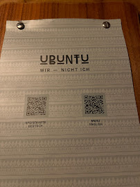 Menu / carte de Im Herzen Afrikas à Frankfurt