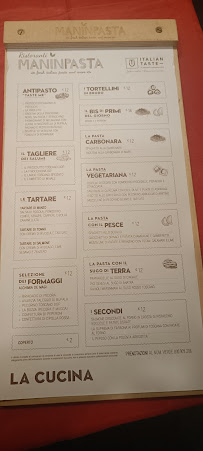 Carte du Maninpasta à Arezzo