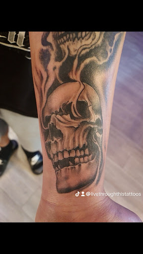 Explore womens hand tattoo ideas, creative tattoo ideas in San Antonio, available at Its Live Through This Tattoos, Supplies, & Piercings