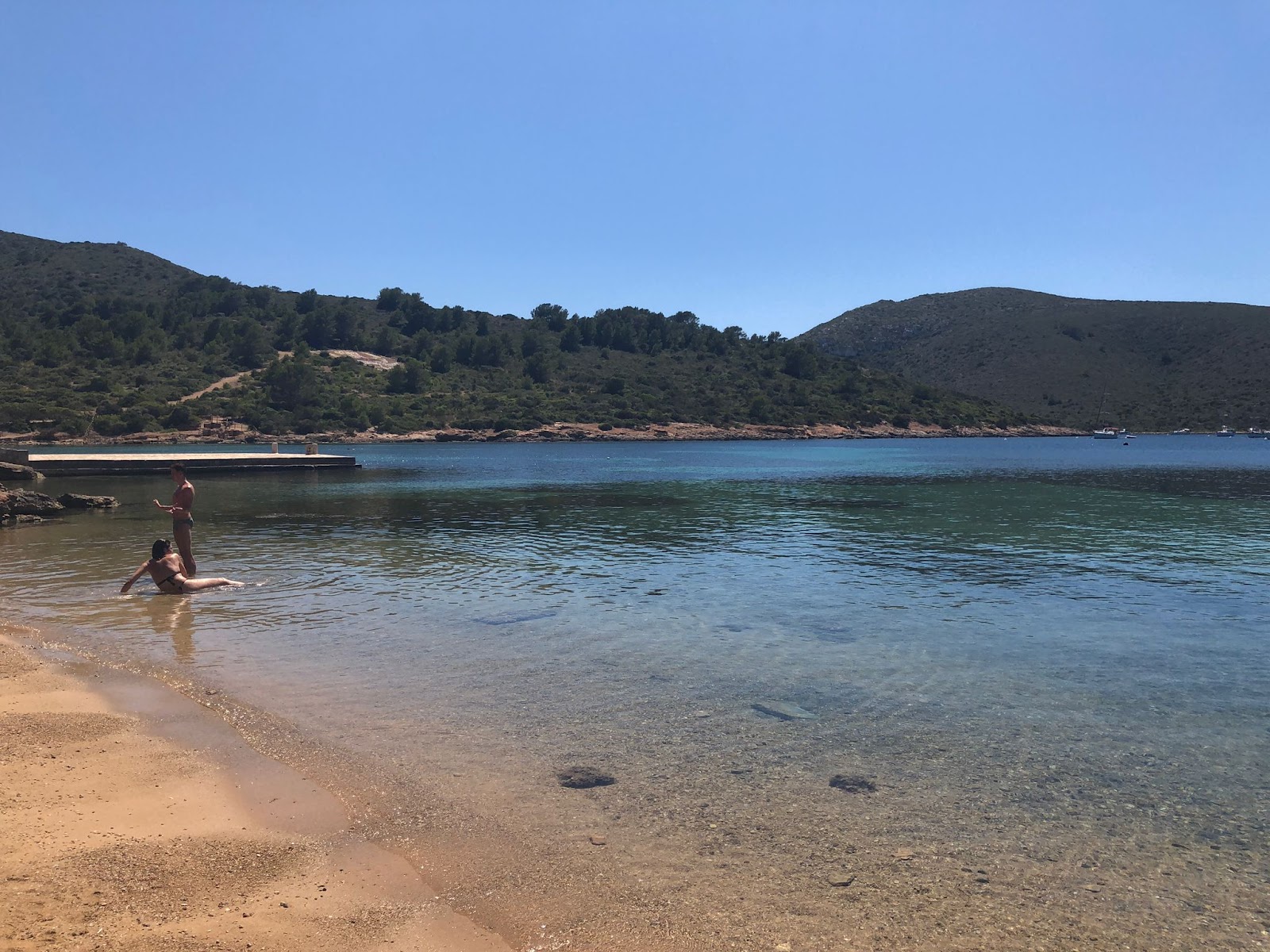 Fotografie cu Playa Sa Plageta zonă sălbatică