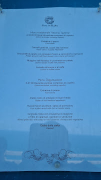 Menu / carte de Taverna del Pescatore à Casteldimezzo