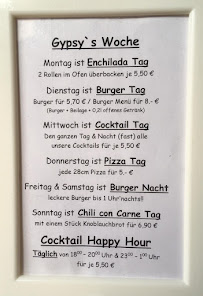 Gypsy`s à Ravensburg carte