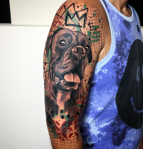 Explore dog paw print tattoo ideas, creative tattoo ideas in Los Angeles, available at Malaka Tattoo Collective