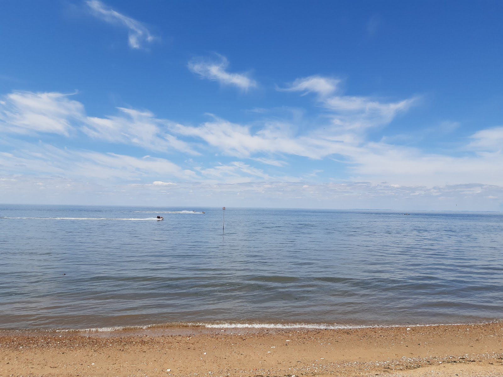 Foto von Hunstanton South beach und die siedlung