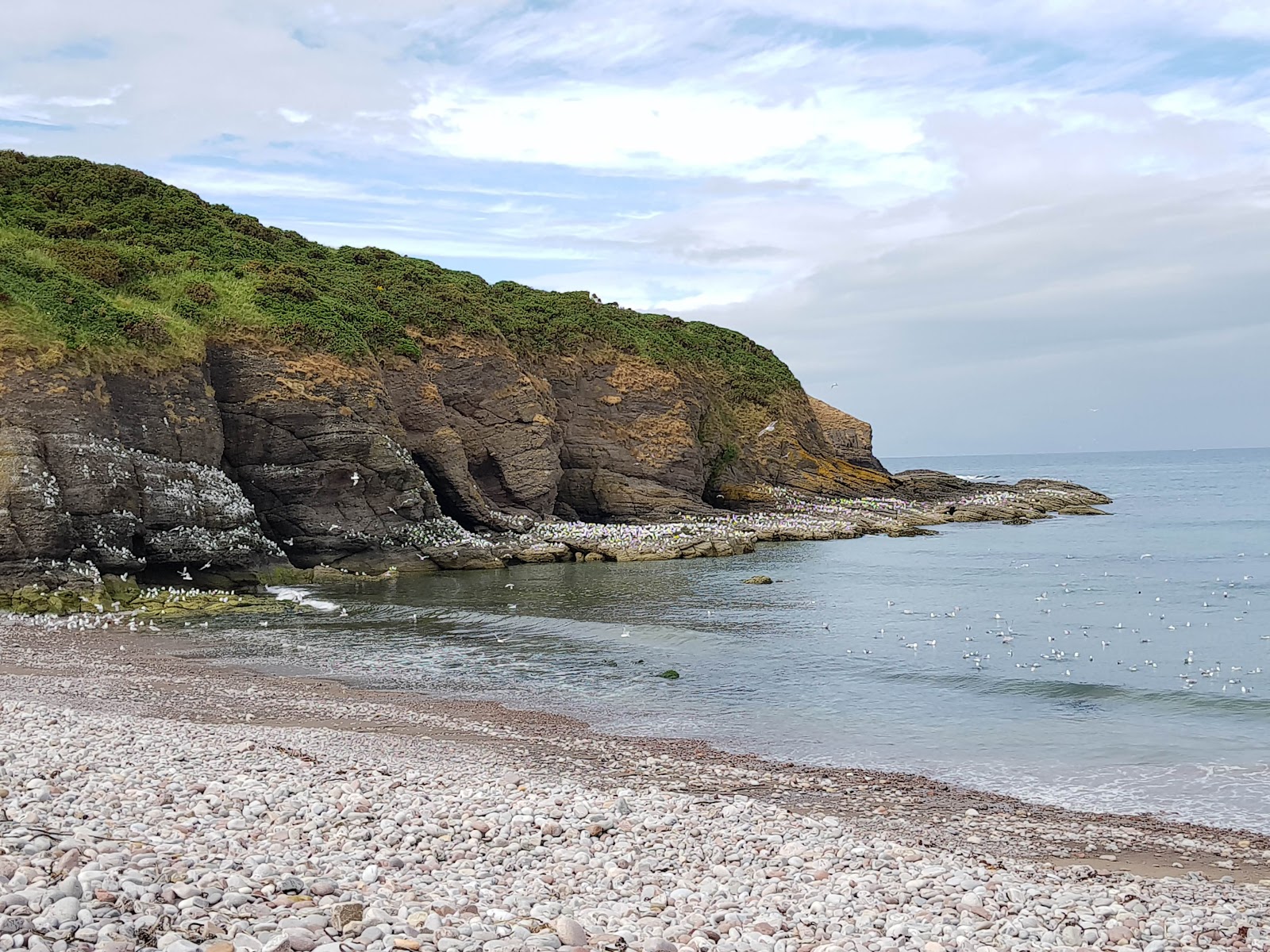 Photo of Pennan Bay Beach surrounded by mountains