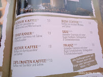 Carte du Café Heider à Potsdam