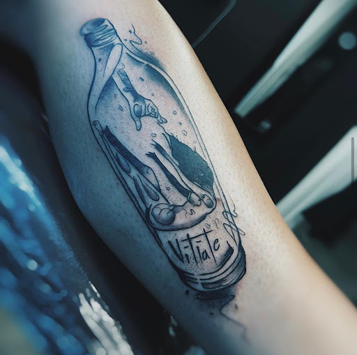 Explore sad tattoo ideas, creative tattoo ideas in Reading, available at The Fox & Fable