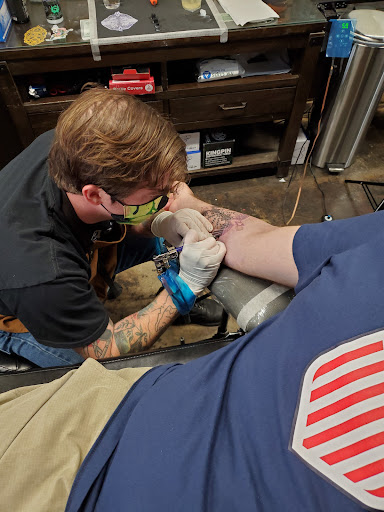 Explore moon tattoo ideas for men, creative tattoo ideas in Nashville, available at Dead Ahead Tattoo Co.