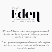 Menu / carte de Il Vostro Eden à Gorizia