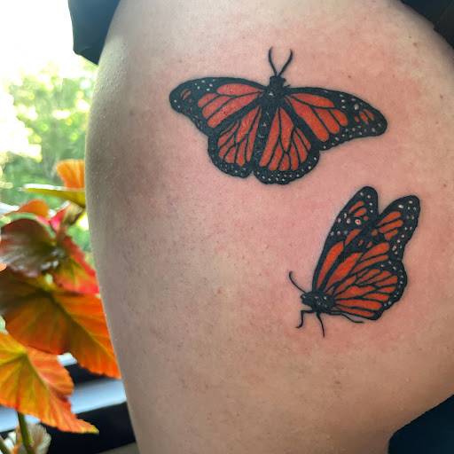 Explore tattoo ideas for women's legs, creative tattoo ideas in Barre, available at HINTERLAND TATTOO