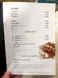 KoÏ Bowl à Paris menu