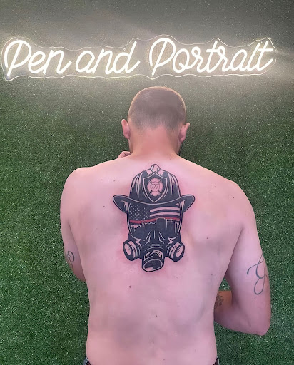 Explore running tattoos ideas, creative tattoo ideas in Warner Robins, available at Pen & Portrait Tattoos