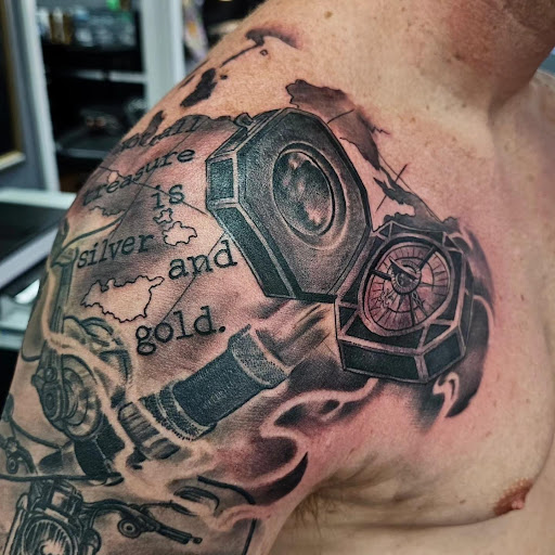 Explore tattoo ideas for female half sleeve, creative tattoo ideas in Fort Myers, available at Loyal 2 The Coil Tattoos & Piercings (Edison Mall Location Entrance F)