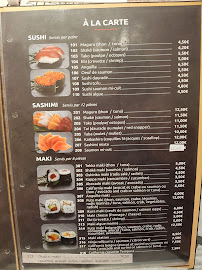 Restaurant de sushis Sushido à Strasbourg (le menu)