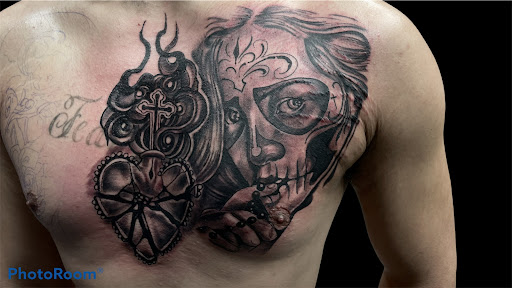 Explore men shoulder tattoo ideas, creative tattoo ideas in Westland, available at Skin Sinn tattoos