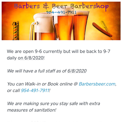 Barber Shop «Barbers & Beer Barbershop», reviews and photos, 1750 E Commercial Blvd, Fort Lauderdale, FL 33334, USA