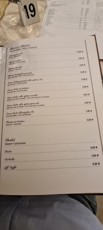 Ristorante La Pentolaccia à Fiorano Modenese carte