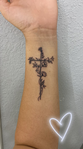 Explore mens calf tattoo ideas, creative tattoo ideas in Port Charlotte, available at Sacred Rites Tattoo