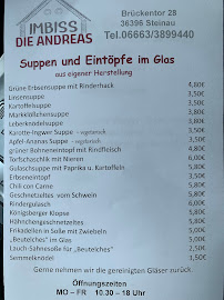Menu / carte de Imbiss Am Brückentor à Steinau an der Straße