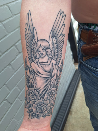 Explore goth tattoo ideas, creative tattoo ideas in Oklahoma City, available at Black Magic Tattoo