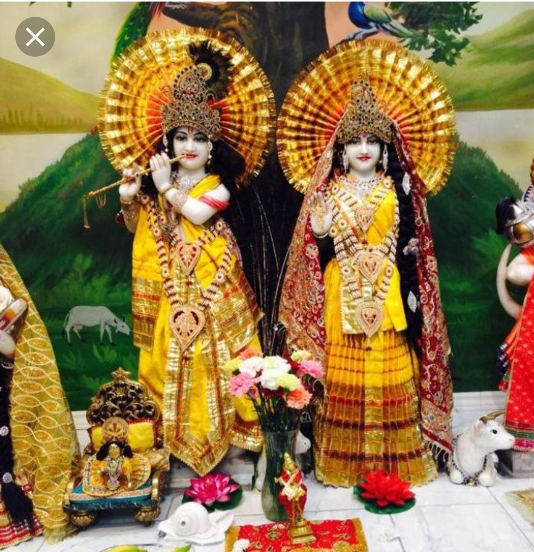 राधा कृष्ण मंदिर घड़ी