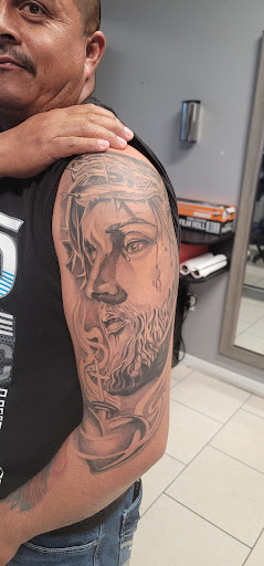 Explore leg tattoo ideas men, creative tattoo ideas in Ocoee, available at Slaughterized Ink Tattoo and Piercing Studio