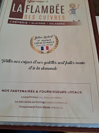 La Flambée des Cuivres à Villedieu-les-Poêles-Rouffigny menu