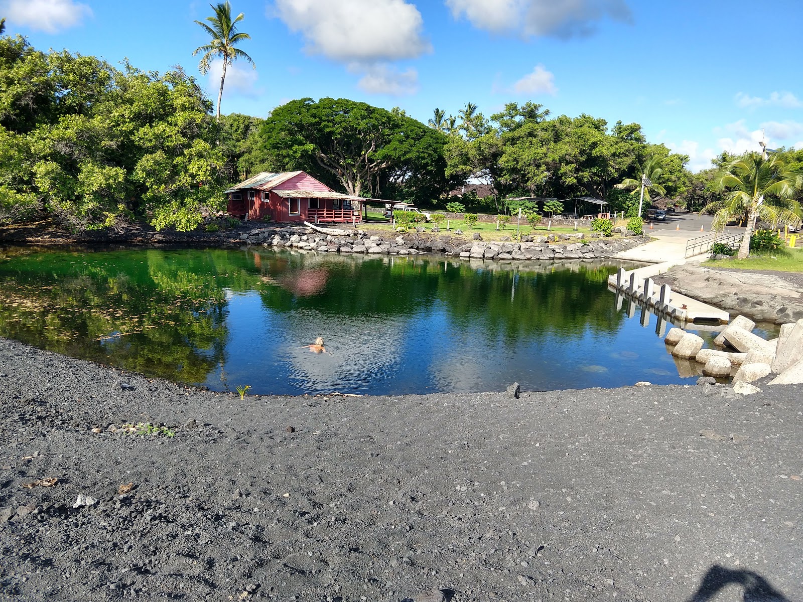 Photo of Kehena Black Sands with small bay