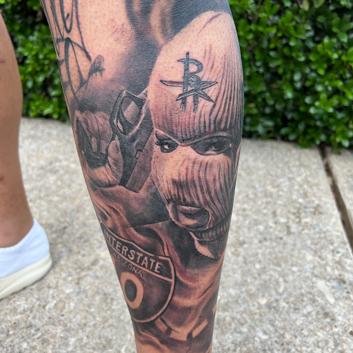 Explore tattoo ideas for the foot, creative tattoo ideas in Dallas, available at Empire barbers & Ink