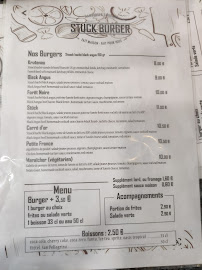 Stück Burger Tanneur à Strasbourg carte