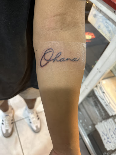 Explore graffiti tattoo ideas, creative tattoo ideas in Honolulu, available at Sacred Art Tattoo Waikiki