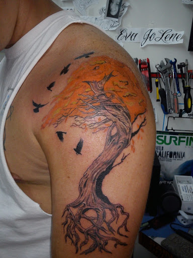 Explore calf muscle tattoo ideas, creative tattoo ideas in Jonesboro, available at Immortal Ink