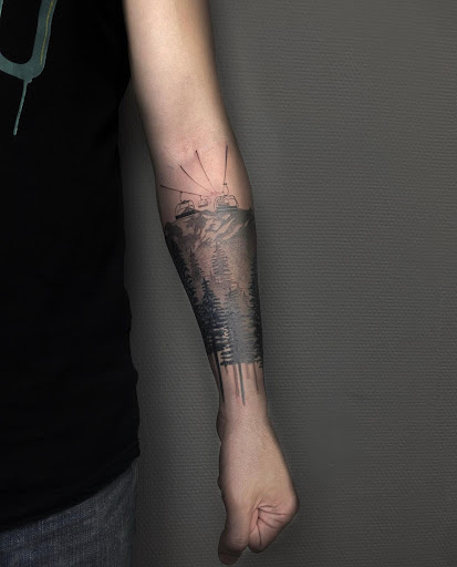 Explore name tattoo placement ideas, creative tattoo ideas in Feasterville Trevose, available at Selfish Tattoo