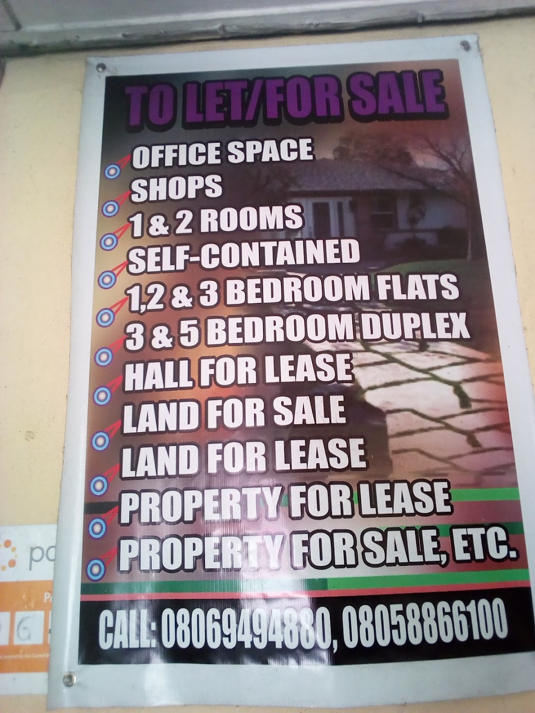 PROPERTY TO LET IN PORT HARCOURT RIVERS STATE