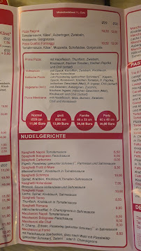 Carte du Prima Pizza à Meckenheim
