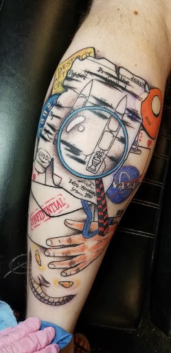 Explore line tattoo ideas, creative tattoo ideas in Huntsville, available at Arcadia Tattoo Huntsville