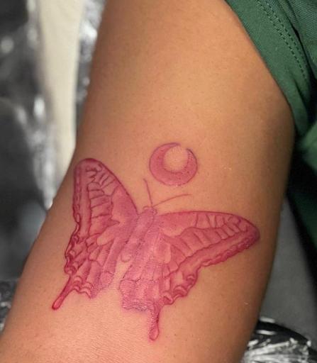 Explore deer head tattoo ideas, creative tattoo ideas in Dallas, available at Fly Ink, Inc.