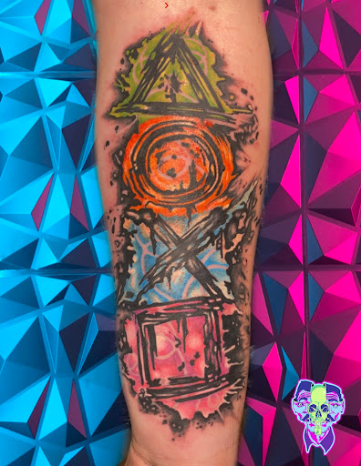 Explore horror half sleeve tattoo ideas, creative tattoo ideas in Bethlehem, available at Soul Glow Electric Ink