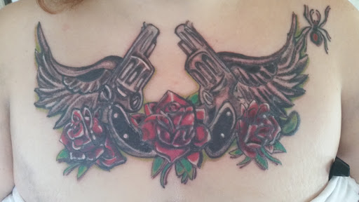 Explore dj tattoo ideas, creative tattoo ideas in Cumberland, available at Queen City Ink