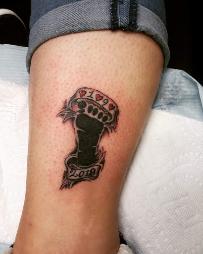 Explore arm blackout tattoo ideas, creative tattoo ideas in Carbondale, available at MsCandyTattoo