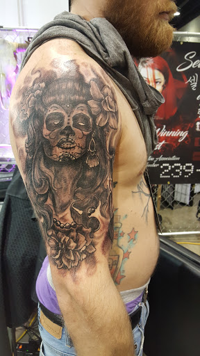 Explore neck tattoo idea men, creative tattoo ideas in Spencer, available at Ink Envy Tattoo And Body Piercing