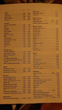 Menu du Chico Lobo à Leiria