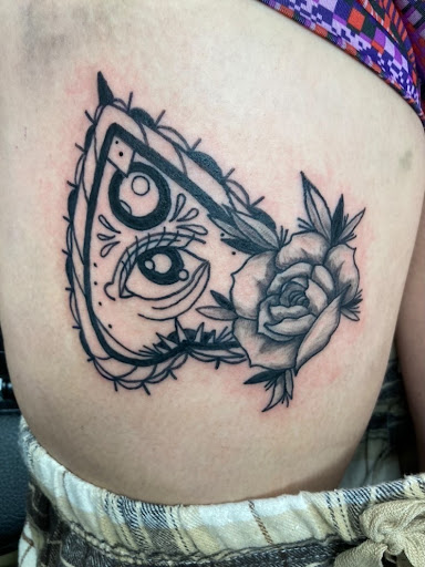 Explore sleeve mens tattoo ideas, creative tattoo ideas in Slippery Rock, available at Dinky Dachshund Tattoo Parlor